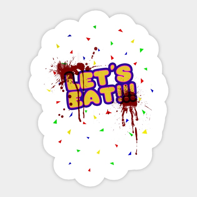 Five Nights at Freddy's - Let's Eat Bloody Sticker by Kaiserin